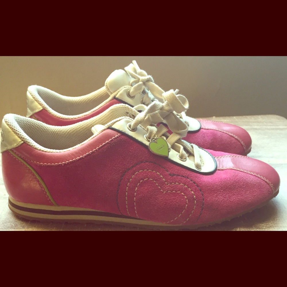 Coach Pink Suede Flats 🍭